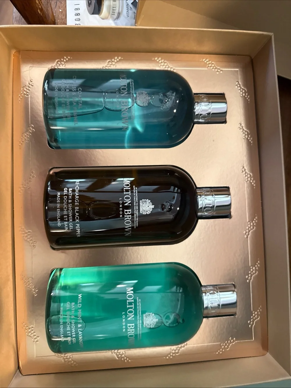 Molton Brown Luxury Men’s Bath & Shower Gel Set NIB